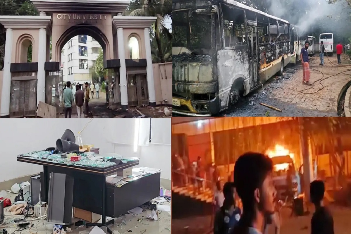 ড্যাফোডিল-সিটি ইউনিভার্সিটির শিক্ষার্থীদের সংঘর্ষে সাভারে রণক্ষেত্র